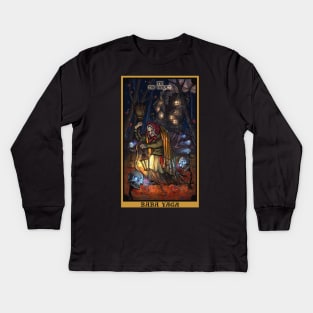 Baba Yaga The Hermit Tarot Card Kids Long Sleeve T-Shirt